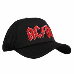 Cap AC / DC - Red Logo Black - ROCK OFF