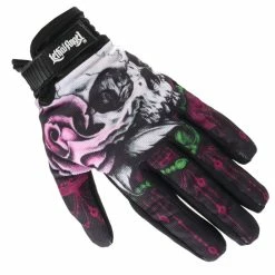 Gloves LETHAL THREAT - FLORAL SKULL