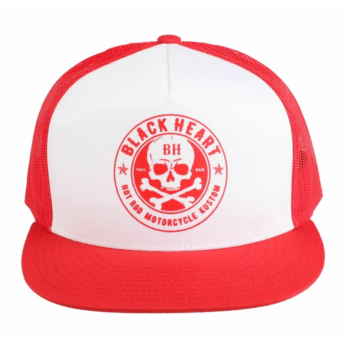 Cap BLACK HEART - RED SKULL - RED