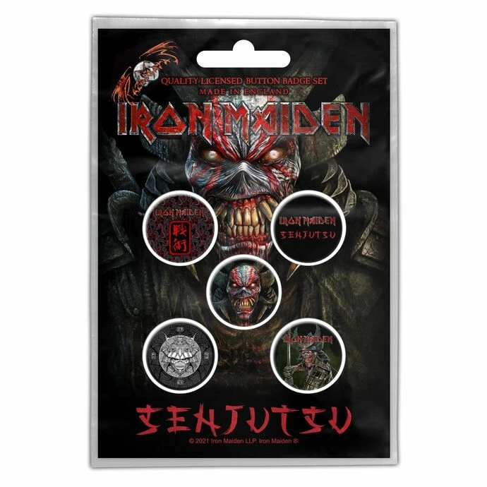 Badges IRON MAIDEN - SENJUTSU - RAZAMATAZ