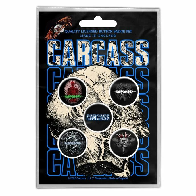 Badges CARCASS - NECRO HEAD - RAZAMATAZ