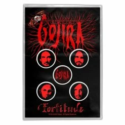 Badges GOJIRA - FORTITUDE - RAZAMATAZ