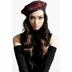 Beret KILLSTAR - Dark Fate - Blood Tartan