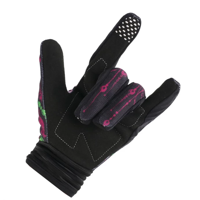 Gloves LETHAL THREAT - FLORAL SKULL - Image 5