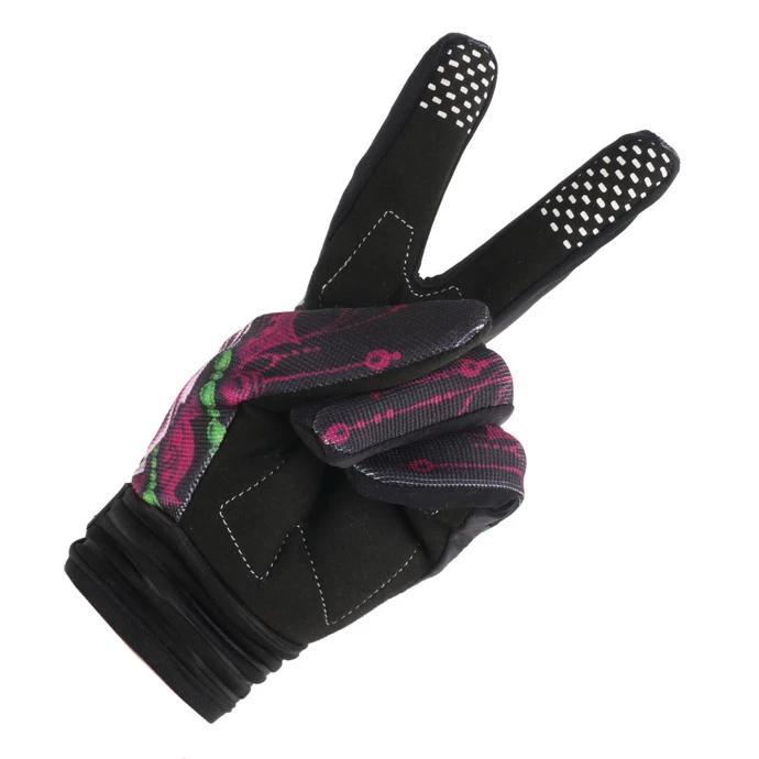 Gloves LETHAL THREAT - FLORAL SKULL - Image 4