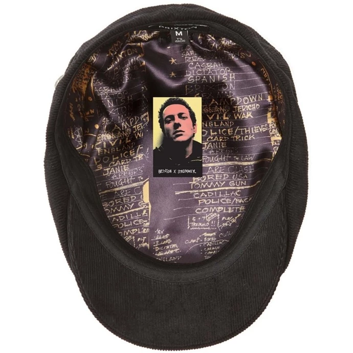 Cap (flat Cap) BRIXTON X STRUMMER - Strummer - Brood - Black - Image 2
