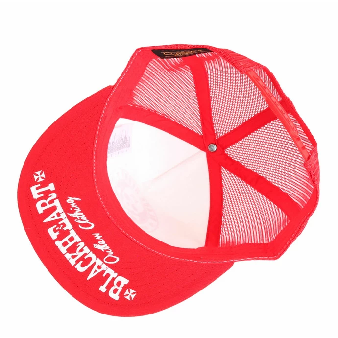 Cap BLACK HEART - RED SKULL - RED - Image 4