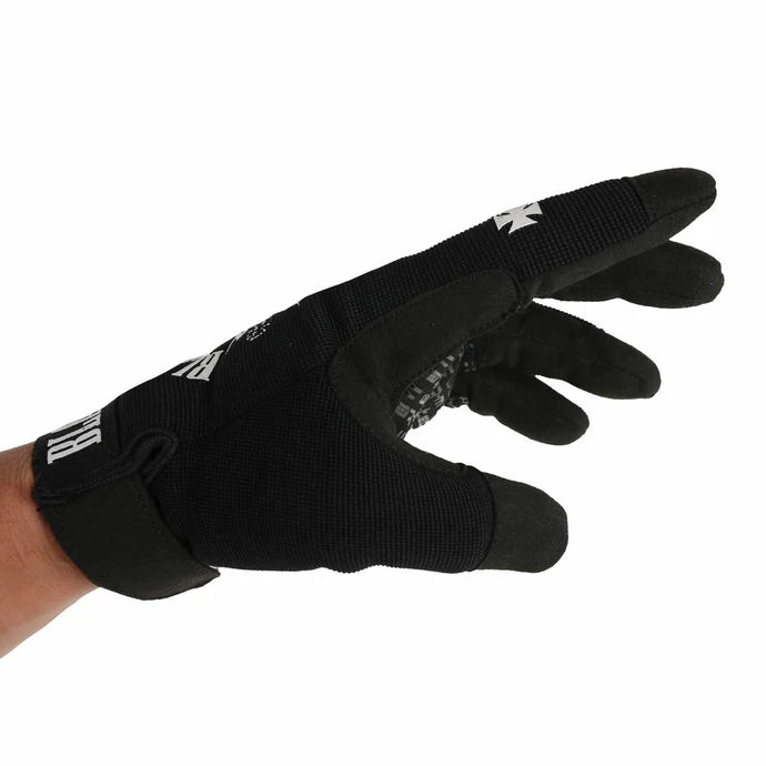 Gloves BLACK HEART - BASTARD SKULL - BLACK - Image 5