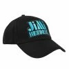 Jimi Hendrix - Blue Stencil Logo - BLACK - ROCK OFF Cap