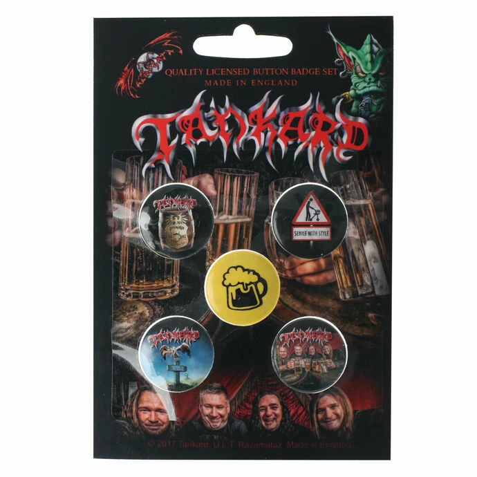 Badges TANKARD - ONE FOOT IN THE GRAVE - RAZAMATAZ