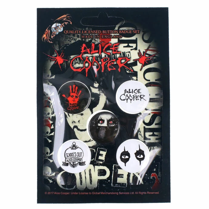 Pin Badges Alice Cooper - RAZAMATAZ